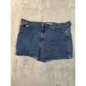 Faded Glory Stretch  Jeans Shorts Women's Size 18 Blue Denim Mid Rise